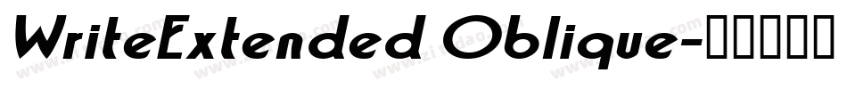 WriteExtended Oblique字体转换